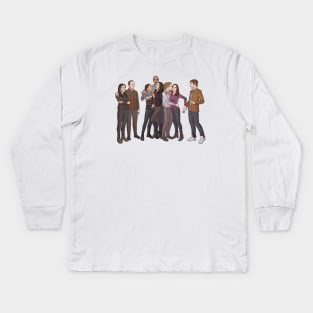 Agents of SHIELD Team as Family Kids Long Sleeve T-Shirt